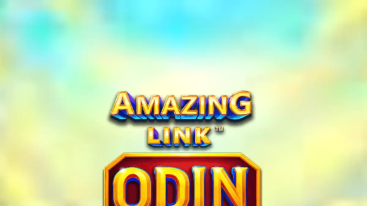 Tampilan visual slot Amazing Link Odin dengan latar belakang Asgard yang megah